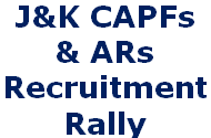 J&K Bharti Rally, Constable Vacancy, BSF, CISF, CRPF, ITBP, SSB