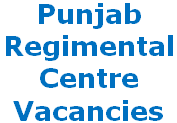 Punjab Regimental Centre, Ramgarh Cantt, Recruitment Vacancies