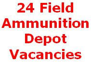 Army 24 FAD Tradesman LDC Fireman Recruitment 125 Vacancies 24 FAD, Tradesman, LDC, Fireman Vacancy