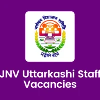 jnv uttarkashi teaching non teaching staff vacancy